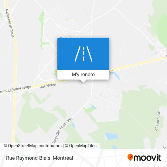 Rue Raymond-Blais plan