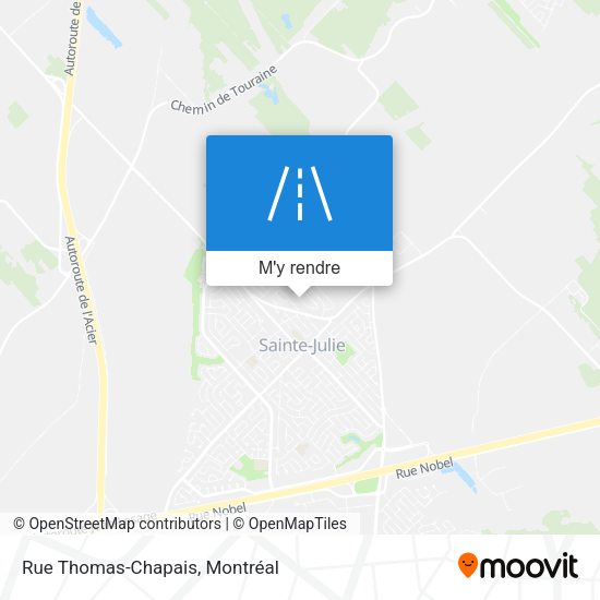 Rue Thomas-Chapais plan