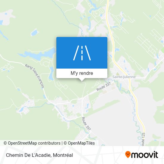 Chemin De L'Acadie plan