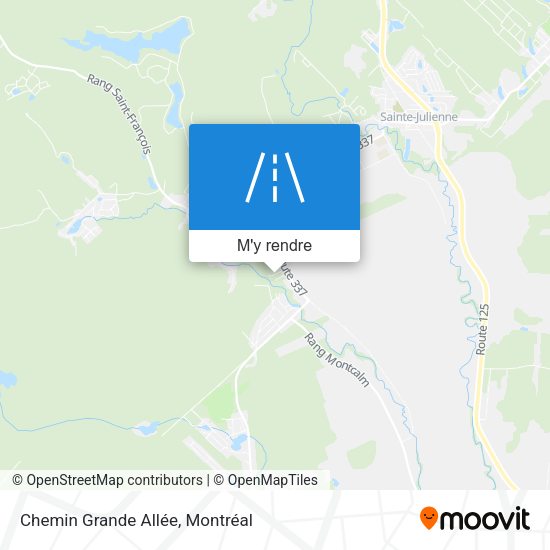 Chemin Grande Allée plan