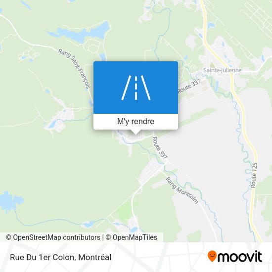 Rue Du 1er Colon plan