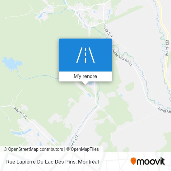 Rue Lapierre-Du-Lac-Des-Pins plan