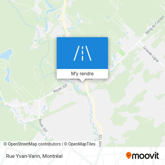 Rue Yvan-Varin plan