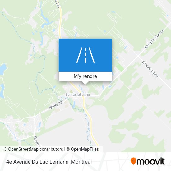 4e Avenue Du Lac-Lemann plan
