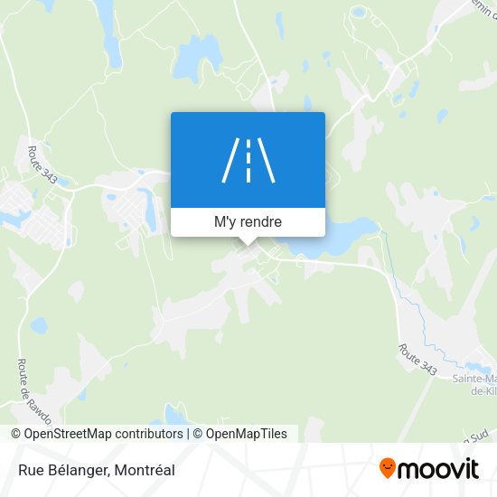 Rue Bélanger plan