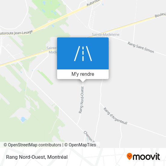Rang Nord-Ouest plan