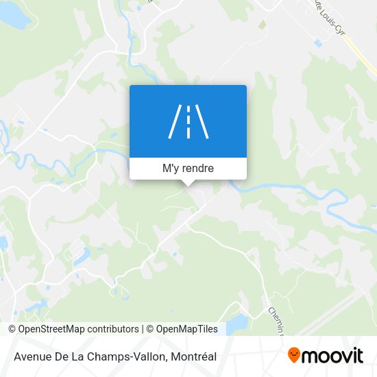 Avenue De La Champs-Vallon plan