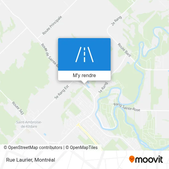 Rue Laurier plan