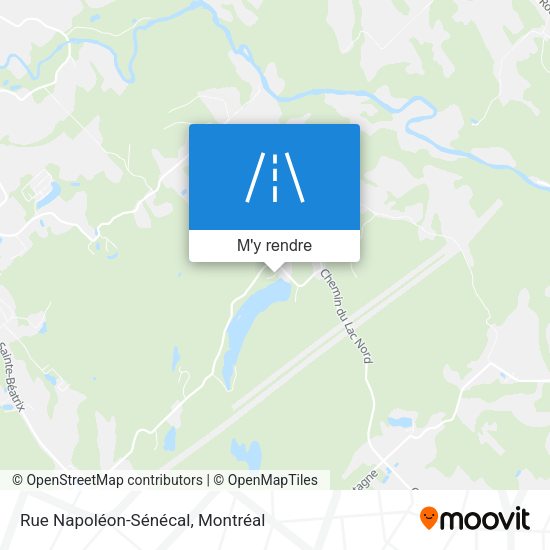 Rue Napoléon-Sénécal plan