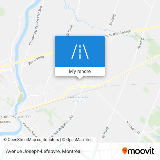 Avenue Joseph-Lefebvre plan