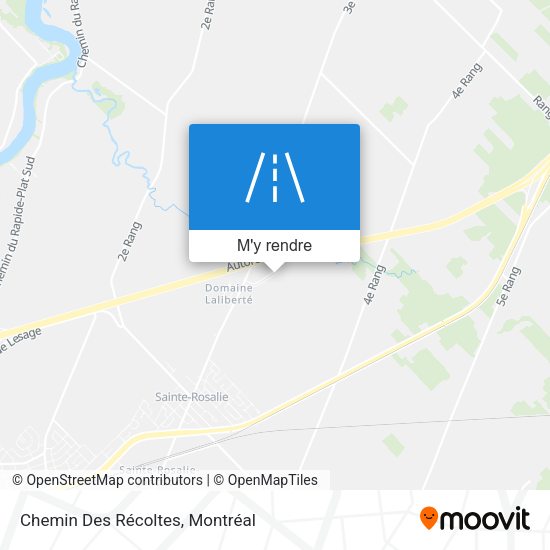 Chemin Des Récoltes plan