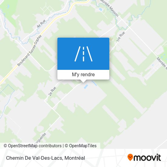 Chemin De Val-Des-Lacs plan