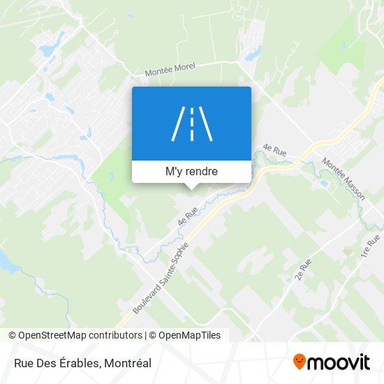Rue Des Érables plan