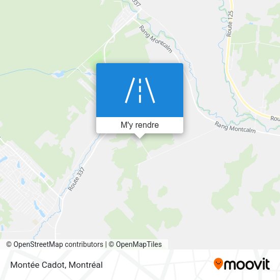 Montée Cadot plan
