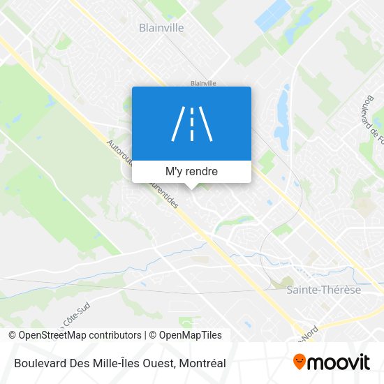 Boulevard Des Mille-Îles Ouest plan