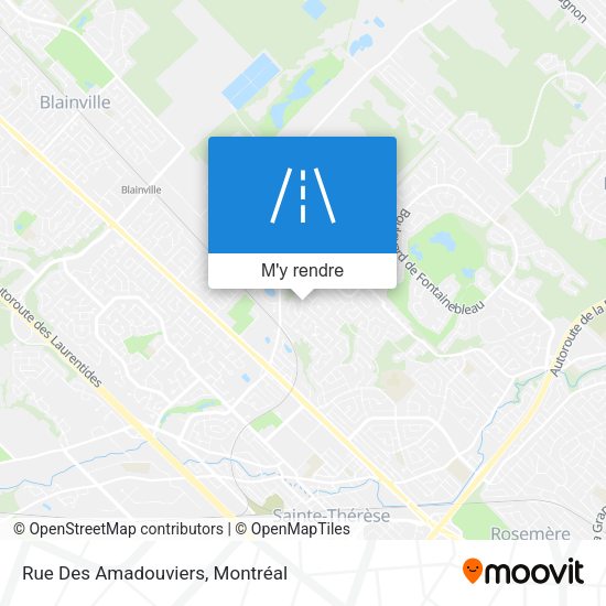 Rue Des Amadouviers plan