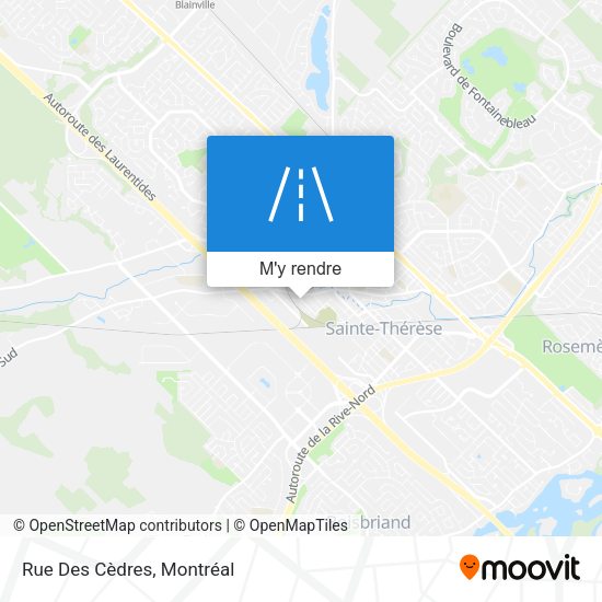 Rue Des Cèdres plan