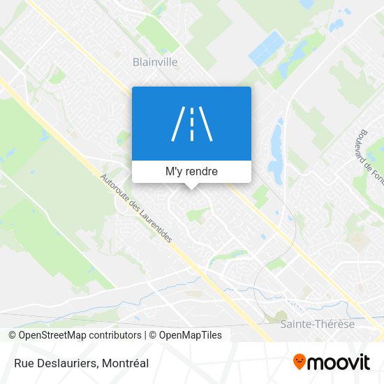Rue Deslauriers plan