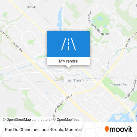 Rue Du Chanoine-Lionel-Groulx plan