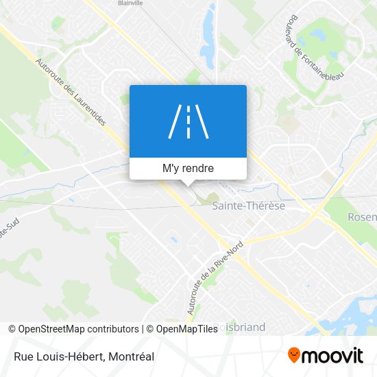 Rue Louis-Hébert plan