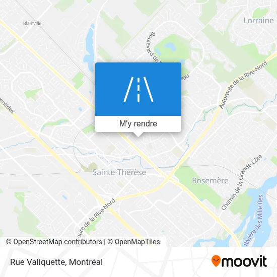 Rue Valiquette plan