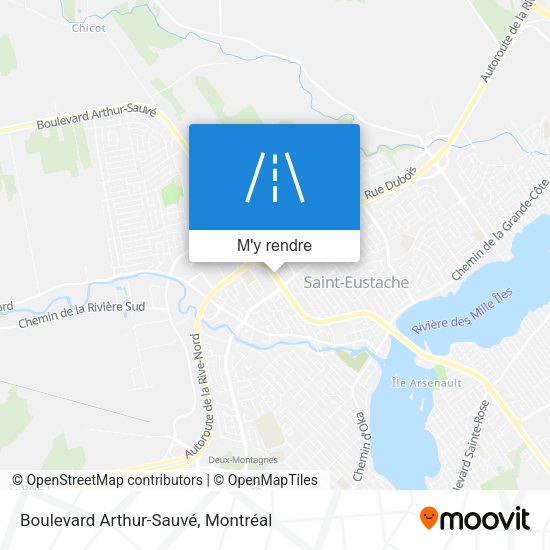 Boulevard Arthur-Sauvé plan