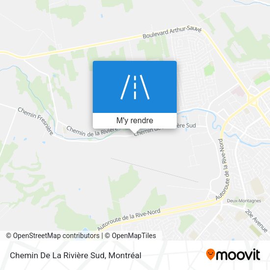 Chemin De La Rivière Sud plan