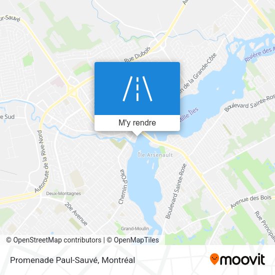 Promenade Paul-Sauvé plan