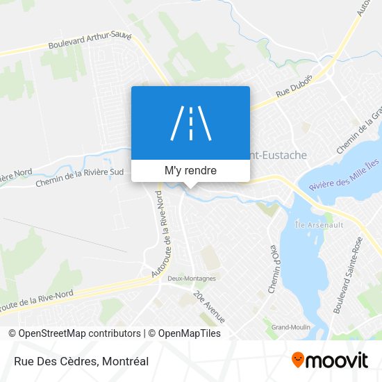 Rue Des Cèdres plan