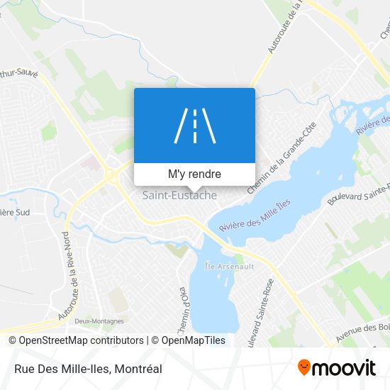 Rue Des Mille-Iles plan