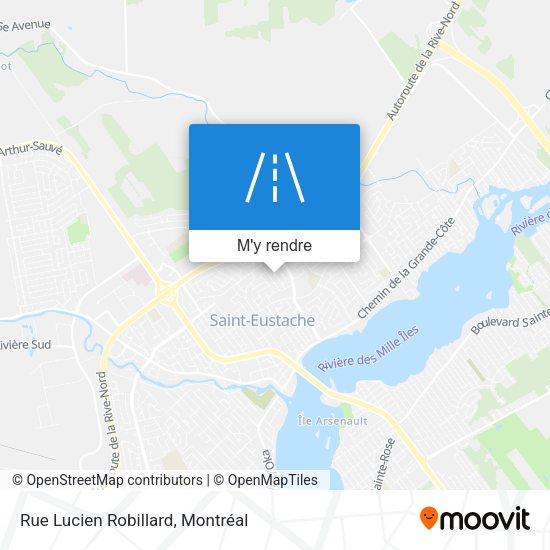 Rue Lucien Robillard plan