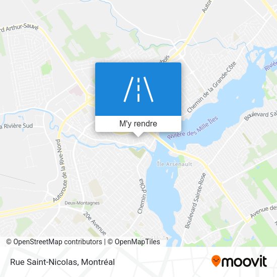 Rue Saint-Nicolas plan