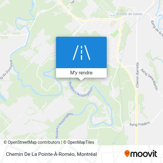 Chemin De La Pointe-À-Roméo plan