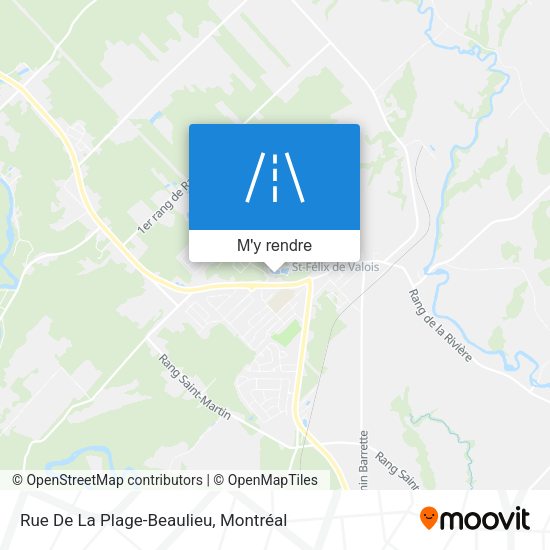 Rue De La Plage-Beaulieu plan
