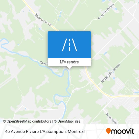 4e Avenue Rivière L'Assomption plan