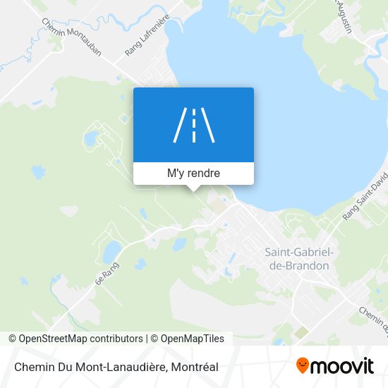 Chemin Du Mont-Lanaudière plan