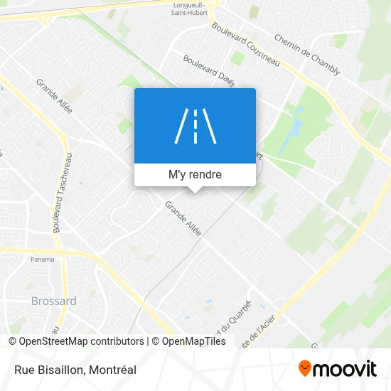 Rue Bisaillon plan