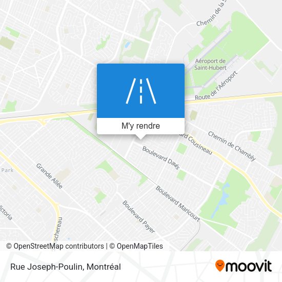 Rue Joseph-Poulin plan