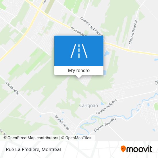 Rue La Fredière plan
