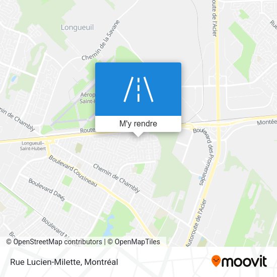 Rue Lucien-Milette plan