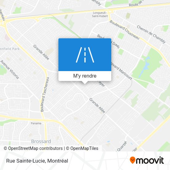 Rue Sainte-Lucie plan