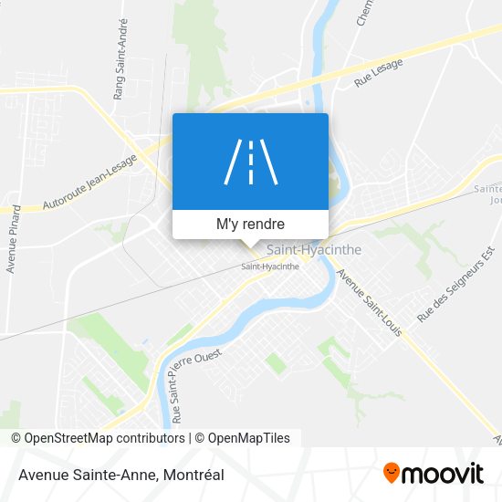 Avenue Sainte-Anne plan