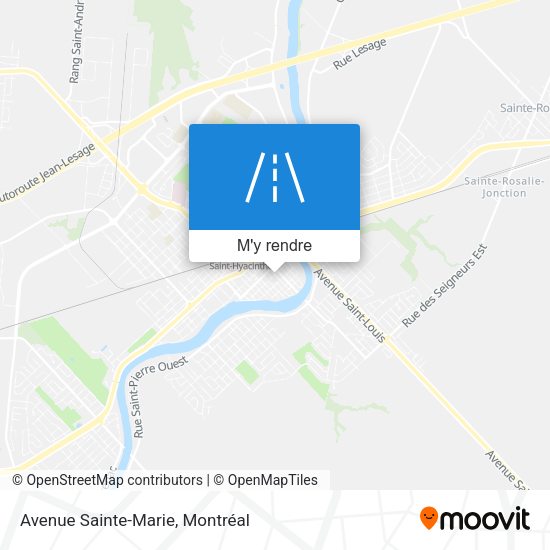 Avenue Sainte-Marie plan