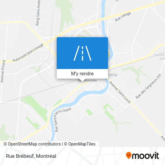 Rue Brébeuf plan