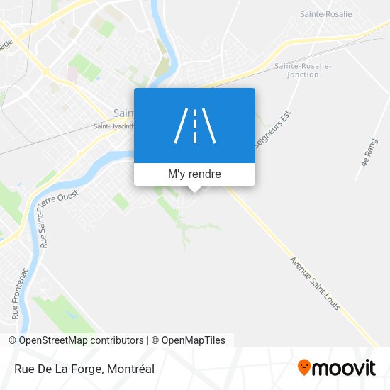 Rue De La Forge plan