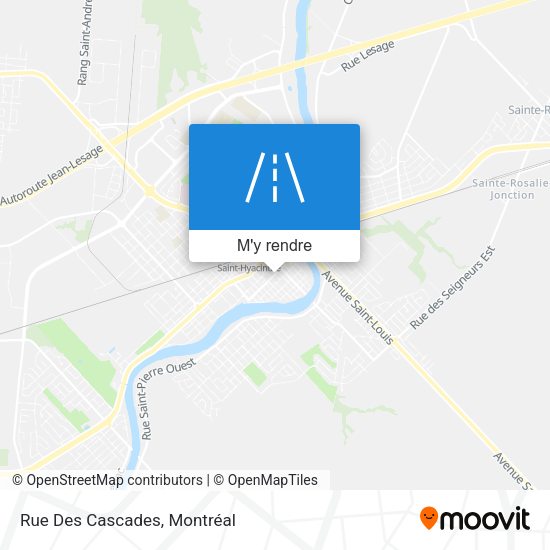 Rue Des Cascades plan