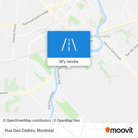 Rue Des Cèdres plan