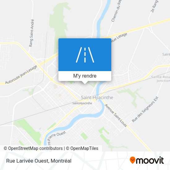 Rue Larivée Ouest plan
