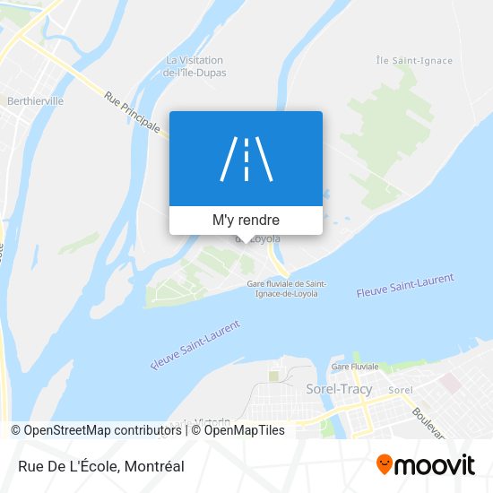 Rue De L'École plan