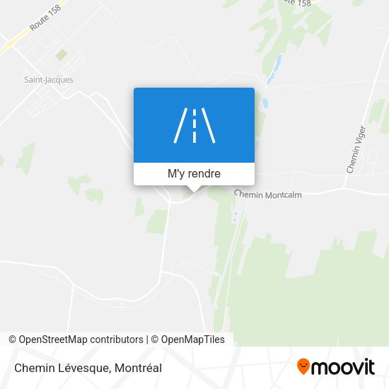 Chemin Lévesque plan